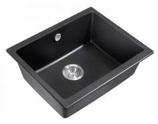 Мойка для кухни Milacio Leon 55 Cuarzo MC.77081 чёрный матовый