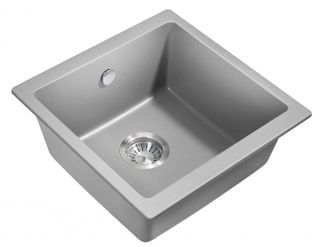 Мойка для кухни Milacio Leon 45 Cuarzo MC.77093 серый металлик