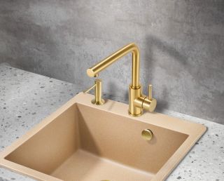 Смеситель для кухни Milacio Ultra MCU.555.GD брашированное золото