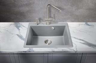 Смеситель для кухни Milacio Ultra MCU.558.SS под фильтр с краном для питьевой воды нержавеющая сталь