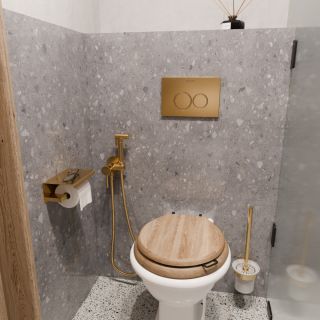 Гигиенический душ Milacio MCU MCU.850.GD брашированное золото