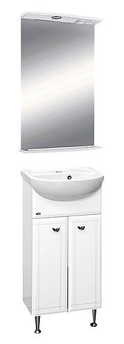 Напольная тумба под раковину Misty Соло 40см белый