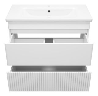 Напольная тумба под раковину Misty Мира 90см белый