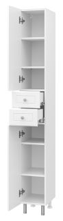 Напольный шкаф - пенал Misty Мисти 26см левый белый