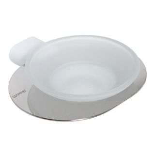 Мыльница Gappo G30902-8 белый/хром