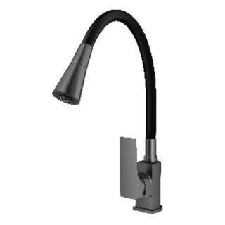 Смеситель для кухни Prohanss P61.4406.09 с гибким изливом графит