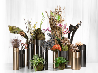 Ваза Gessi Home Decor Diamantato 68621.726 16x30 см брашированная бронза