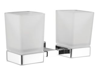 Стакан для ванной комнаты двойной Shevanik SG5622 хром