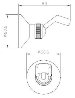 Держатель для душа ESKO SSH105 Br бронза
