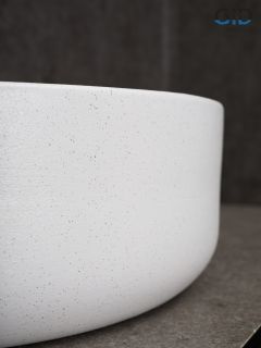 Раковина Gid N9013LS 52237 накладная красная матовая / белый графит 40x40x13