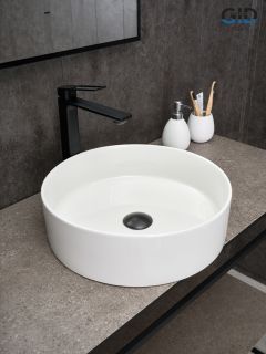 Раковина Gid N9423 51143 накладная белая 40x40x12