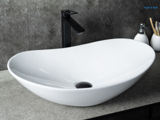 Раковина Gid N9811 51175 накладная белая 61x37x15