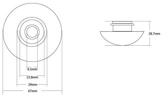 Накладка на слив для раковины ABBER AC0014MC коричневый матовый