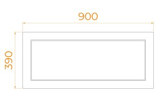 Экран для душевого поддона RGW NB/CL-S 16230912-90b 90см белый