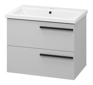 Подвесная тумба под раковину Misty Ненси 70см серый