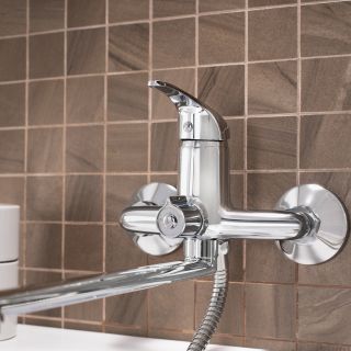 Смеситель для ванны с душем РМС SL128-006E хром