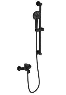 Смеситель для ванны с душевым гарнитуром Wonzon & Woghand Alfa WW-AE3205-MB чёрный матовый