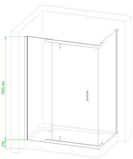 Душевой уголок Royal Bath HPV RB90HPV-T 90x90см белый