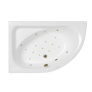 Гидромассажная ванна WHITECROSS Aquarella 0108.170110.100.RELAX.BR левая 170x110 см Relax бронза