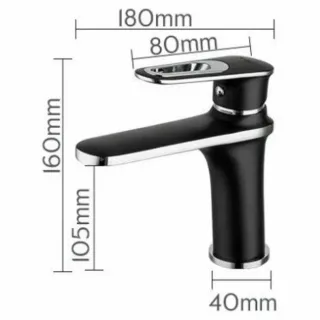 Смеситель для раковины Frap F1049-6 черный хром