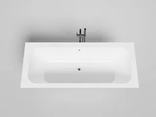 Ванна из искусственного камня Salini Orlanda Axis Kit S-Sense 103311M 190x80см белый матовый