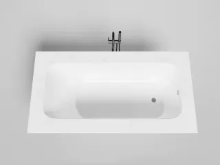 Ванна из искусственного камня Salini Orlanda Plus Kit S-Sense 102114M 190x100см белый матовый
