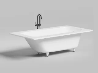 Ванна из искусственного камня Salini Orlanda Plus Kit S-Sense 102114GRF 190x100см RAL полностью