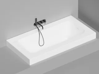 Ванна из искусственного камня Salini Orlanda Plus Kit S-Sense 102114MH 190x100см RAL снаружи