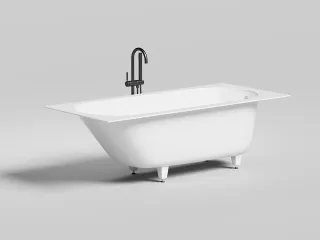 Ванна из искусственного камня Salini Ornella S-Sense 102312GRF 180x80см RAL полностью