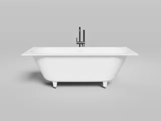 Ванна из искусственного камня Salini Ornella Axis Kit S-Stone 103523M 170x75см белый матовый