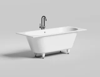 Ванна из искусственного камня Salini Ornella Axis S-Sense 104613M 170x70см белый матовый