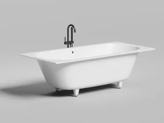 Ванна из искусственного камня Salini Ornella Axis S-Stone 103422MRH 190x90см RAL снаружи