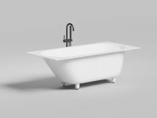 Ванна из искусственного камня Salini Ornella Kit S-Sense 102414G 170x80см белый глянцевый