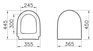 Крышка-сиденье для унитаза Vitra Sento 86-003-009