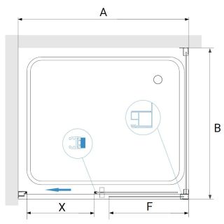 Душевой уголок RGW PA-76 (PA-016 + Z-050-2) 35087682-11 180x120см хром