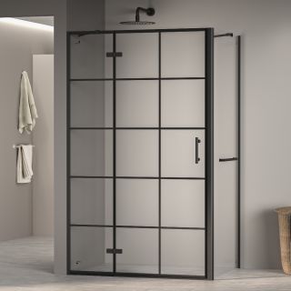 Душевой уголок RGW PA-77-1B L (PA-07B L + Z-060-2B + держатель O-204B) 410877100-084L 100x100см чёрный