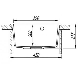 Кухонная мойка Florentina Пьемонт 440 песочный
