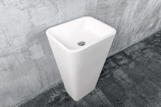 Напольная раковина NT Bagno Marmolado NT606 51см белый матовый