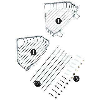 Полочка для ванной Frap F351-1 хром