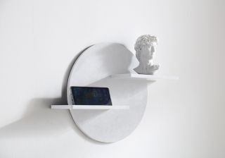 Полка для ванны ABBER Stein AS1656 48см белый матовый