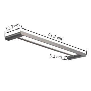 Прямой полотенцедержатель Gappo G30909-9 60 см оружейная сталь