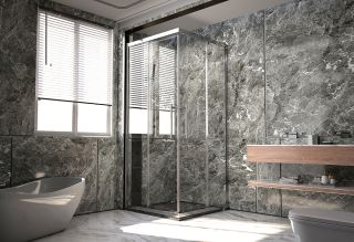 Душевой уголок Veconi Premium Trento PTC-20CH, 1100Х900x2000, хром, стекло прозрачное