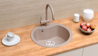 Смеситель для кухни Ulgran Classic Ulgran 021(309) тёмно-серый