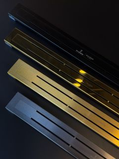 Душевой лоток Boheme B&T Infinity 981-80-GM 80 см оружейная сталь