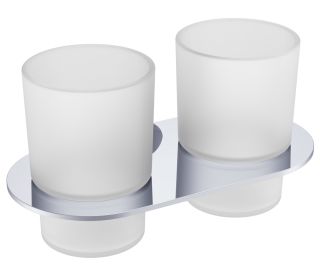 Стакан для ванной комнаты Raglo R300.08 двойной хром