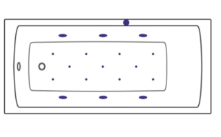Гидромассаж Excellent RELAX SJ-RELAX-GD золото