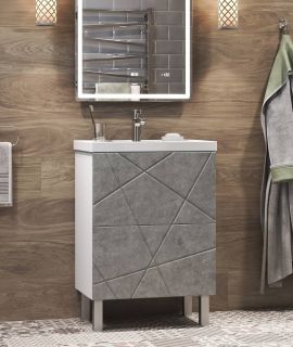 Тумба под раковину напольная Vigo Geometry tn.bsf.GEO.FOS.50.2Y 50 см бетон