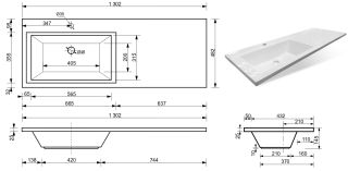 Раковина над стиральной машиной Эстет Dallas silk ФР-00014931 Л 130см белый