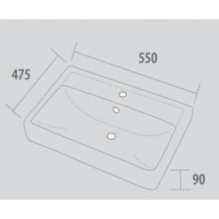 Раковина Dreja 55 см