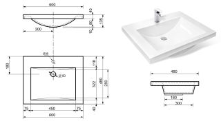 Раковина Эстет Monaco silk ФР-00014949 60см белый